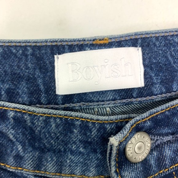 NWT BOYISH The‎ Darcy Rigid Pop Crop Jeans In The Searchers Sz 30 - Picture 5 of 13
